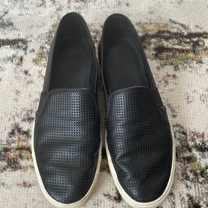 Vince perforated slip on shoes, size 8.5